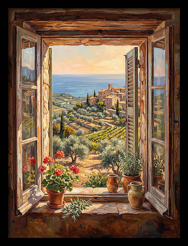 Mediterranean Window View