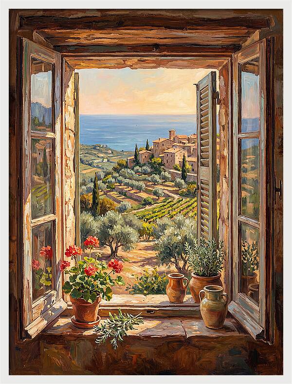 Mediterranean Window View