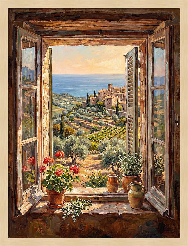 Mediterranean Window View