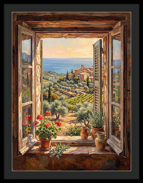 Mediterranean Window View