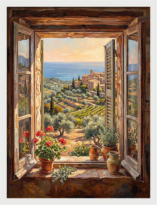 Mediterranean Window View