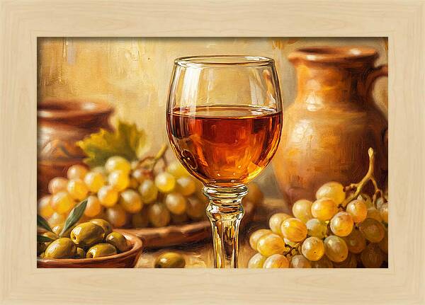 Mediterranean Wine Still Life