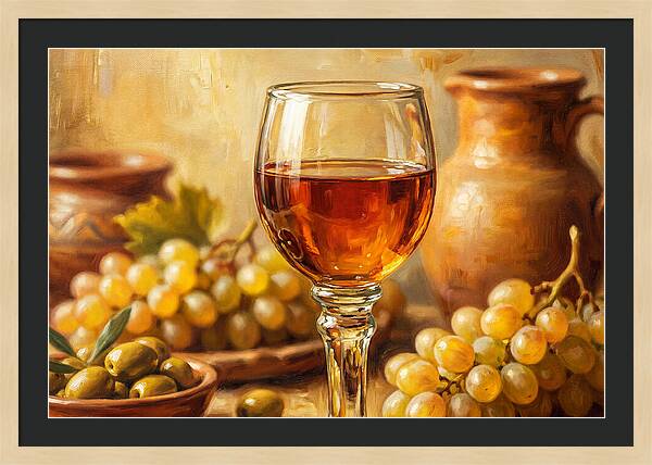 Mediterranean Wine Still Life