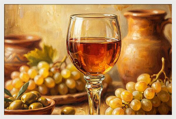 Mediterranean Wine Still Life