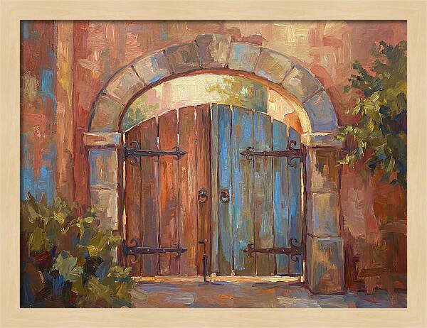 Mediterranean Wooden Gate