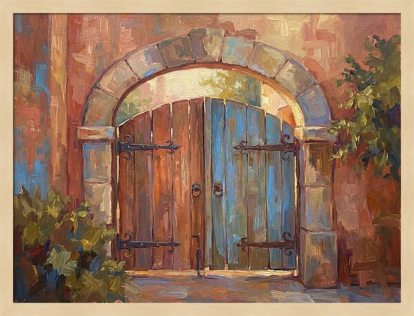 Mediterranean Wooden Gate