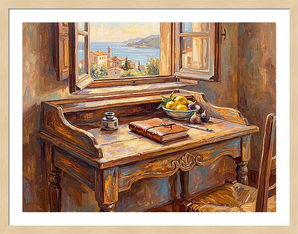 Mediterranean Writing Desk View
