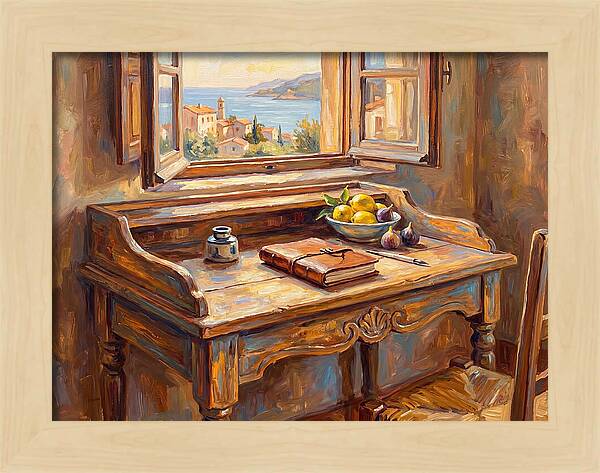 Mediterranean Writing Desk View