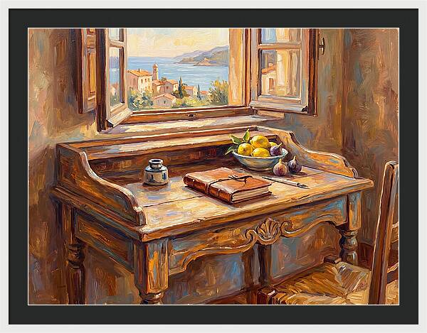 Mediterranean Writing Desk View