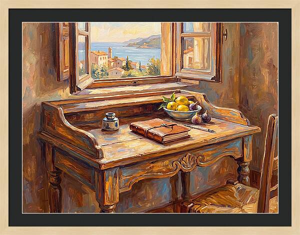Mediterranean Writing Desk View