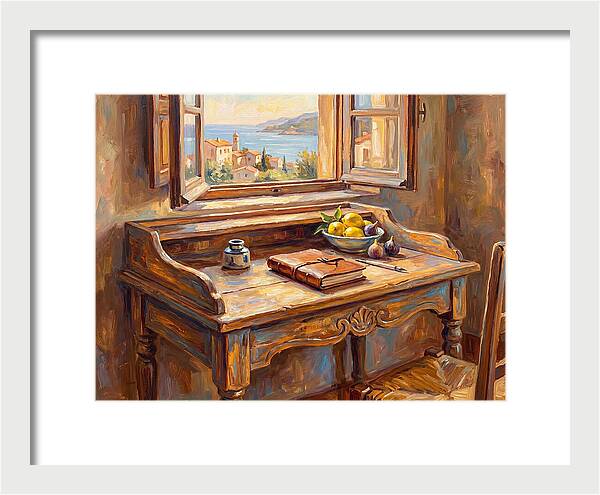 Mediterranean Writing Desk View