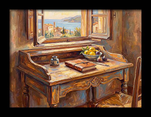 Mediterranean Writing Desk View
