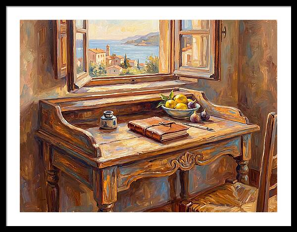 Mediterranean Writing Desk View