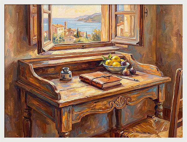 Mediterranean Writing Desk View