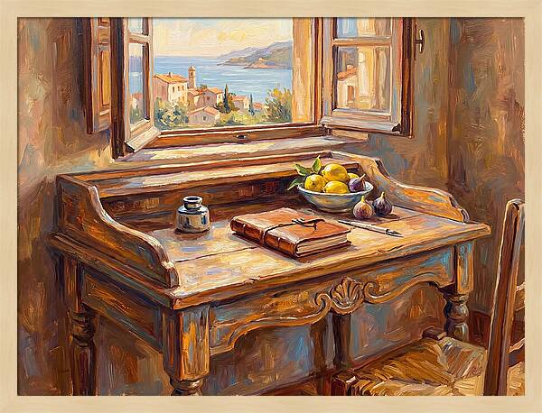 Mediterranean Writing Desk View