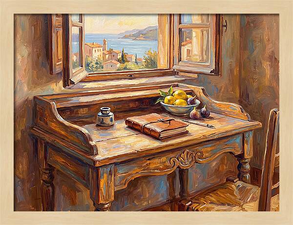 Mediterranean Writing Desk View