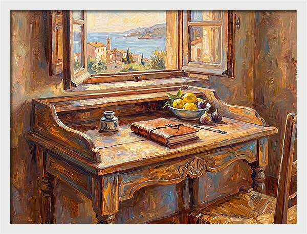 Mediterranean Writing Desk View