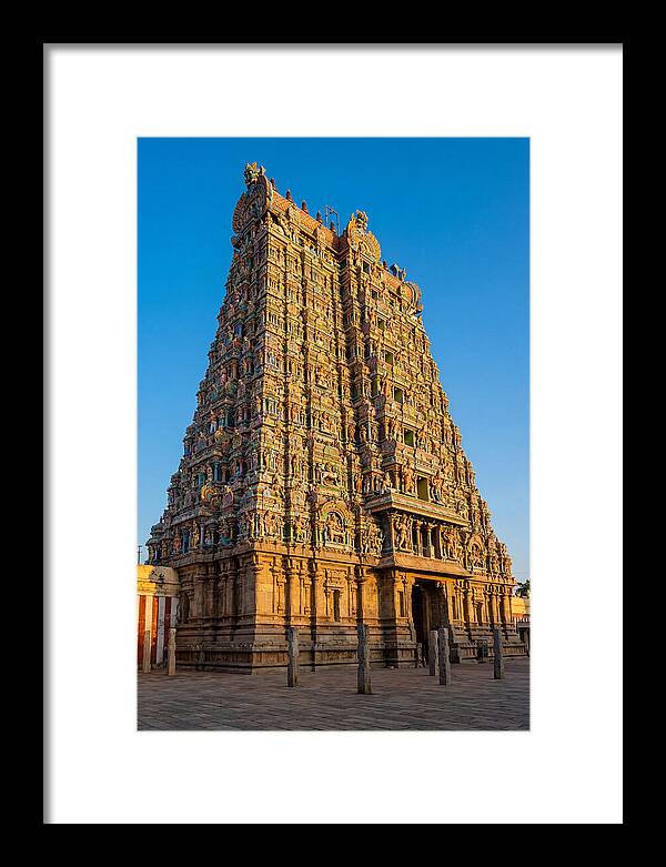 Meenakshi Amman Temple Gopuram At Golden Hour