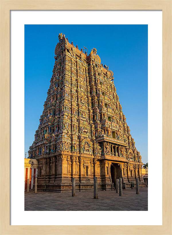 Meenakshi Amman Temple Gopuram At Golden Hour