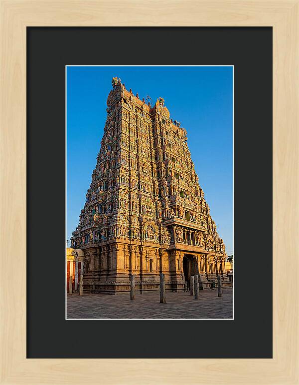 Meenakshi Amman Temple Gopuram At Golden Hour