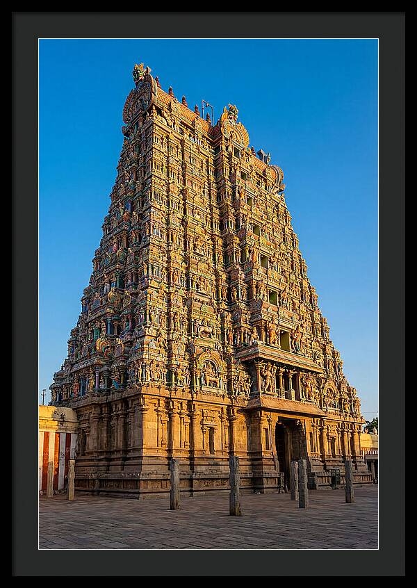 Meenakshi Amman Temple Gopuram At Golden Hour