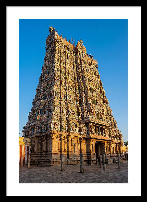 Meenakshi Amman Temple Gopuram At Golden Hour