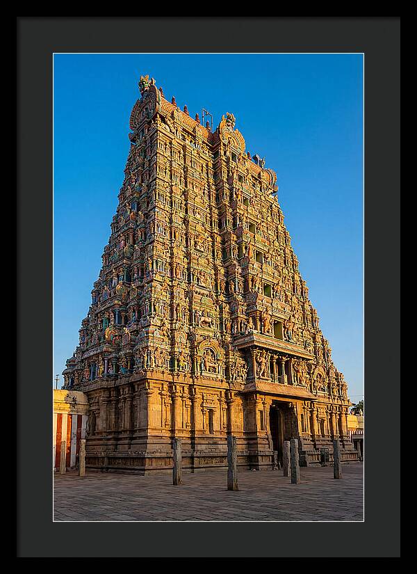 Meenakshi Amman Temple Gopuram At Golden Hour