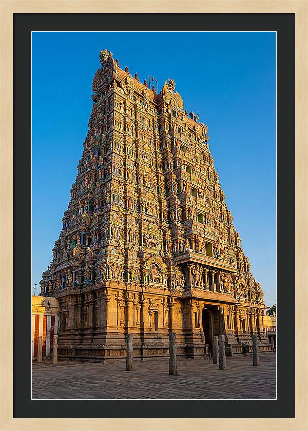 Meenakshi Amman Temple Gopuram At Golden Hour
