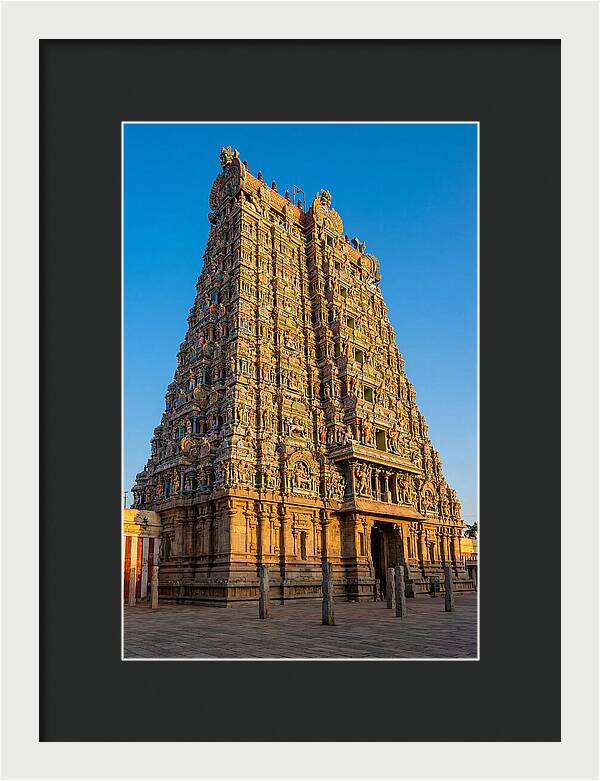 Meenakshi Amman Temple Gopuram At Golden Hour
