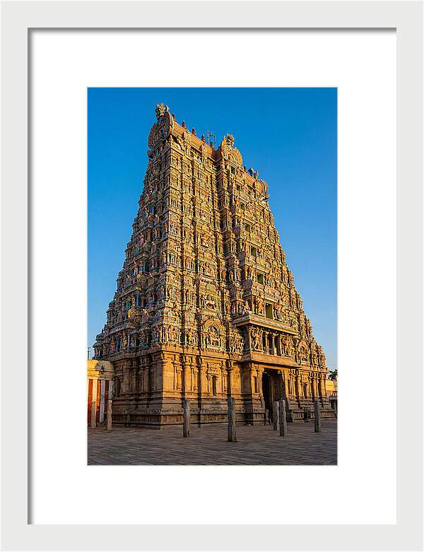 Meenakshi Amman Temple Gopuram At Golden Hour