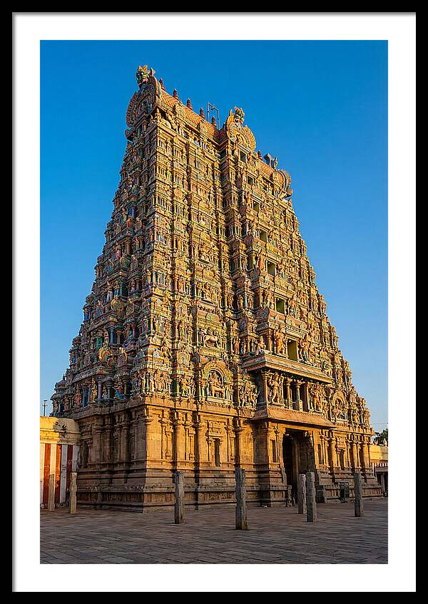 Meenakshi Amman Temple Gopuram At Golden Hour
