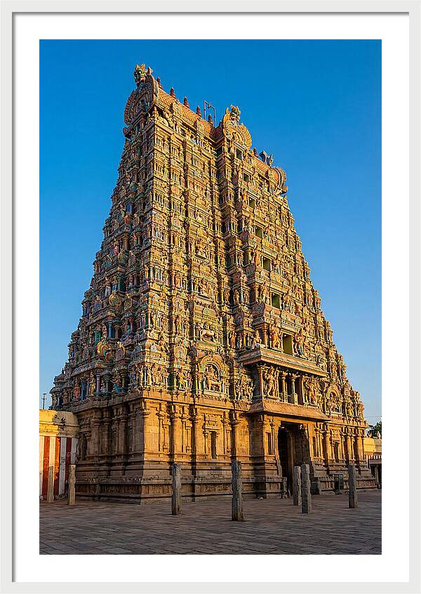 Meenakshi Amman Temple Gopuram At Golden Hour