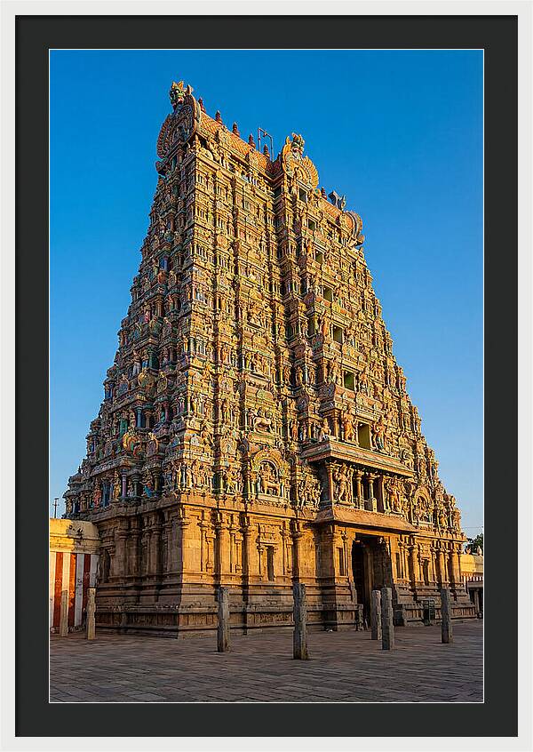 Meenakshi Amman Temple Gopuram At Golden Hour
