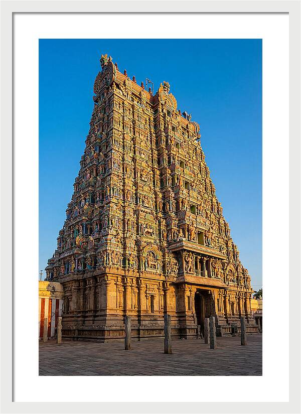Meenakshi Amman Temple Gopuram At Golden Hour