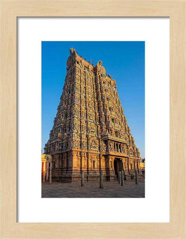 Meenakshi Amman Temple Gopuram At Golden Hour