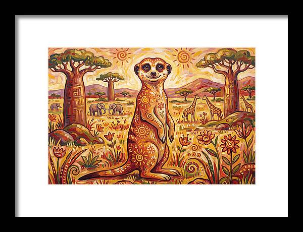 Meerkat Folk Art
