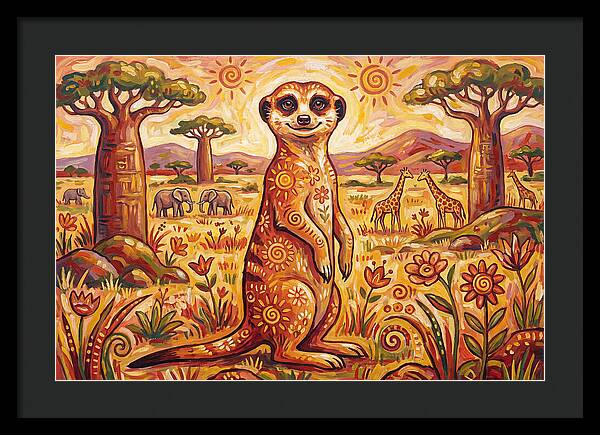 Meerkat Folk Art