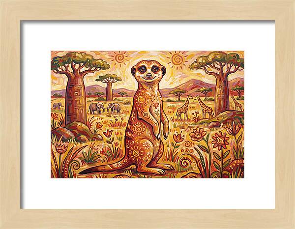 Meerkat Folk Art