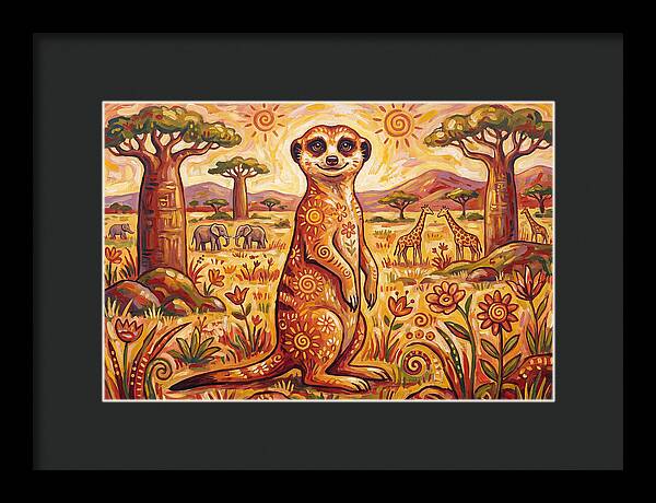 Meerkat Folk Art