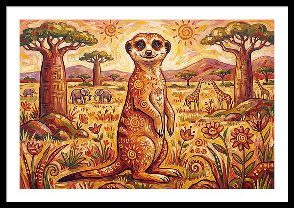 Meerkat Folk Art