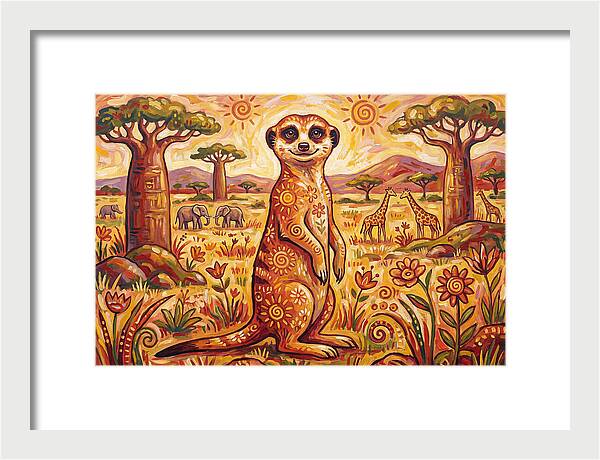 Meerkat Folk Art