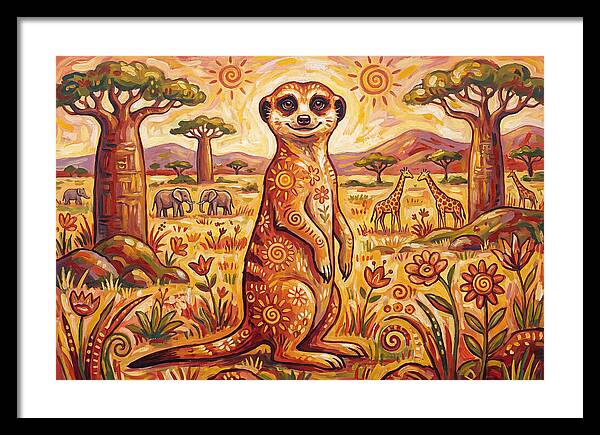 Meerkat Folk Art