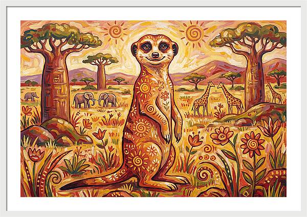 Meerkat Folk Art