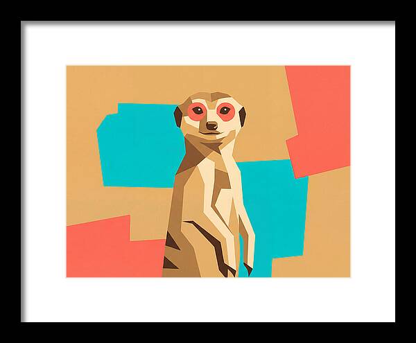 Meerkat In Pop Art Style