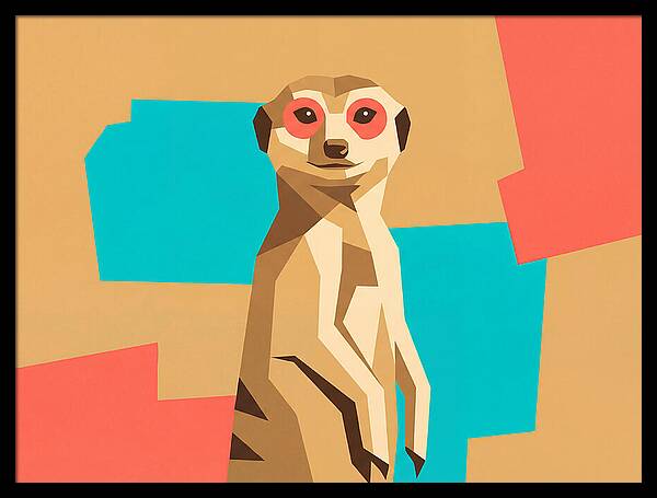 Meerkat In Pop Art Style