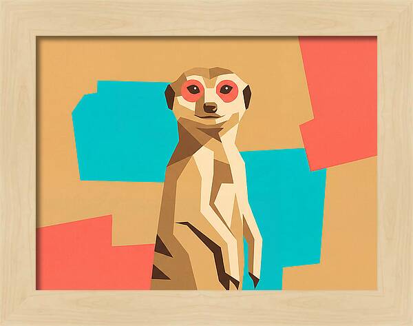 Meerkat In Pop Art Style