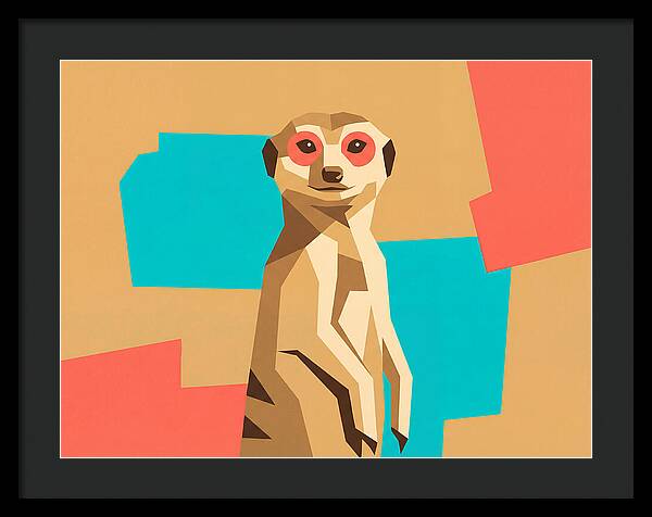 Meerkat In Pop Art Style