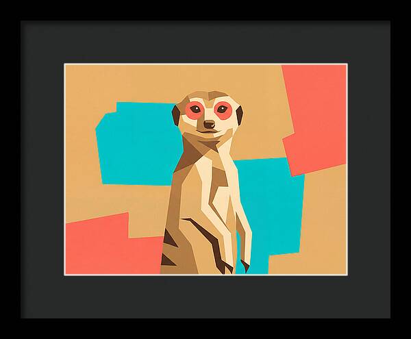 Meerkat In Pop Art Style