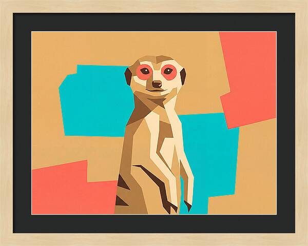 Meerkat In Pop Art Style