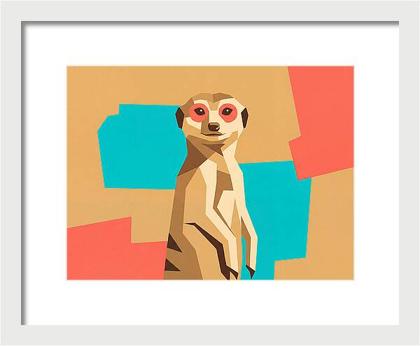 Meerkat In Pop Art Style